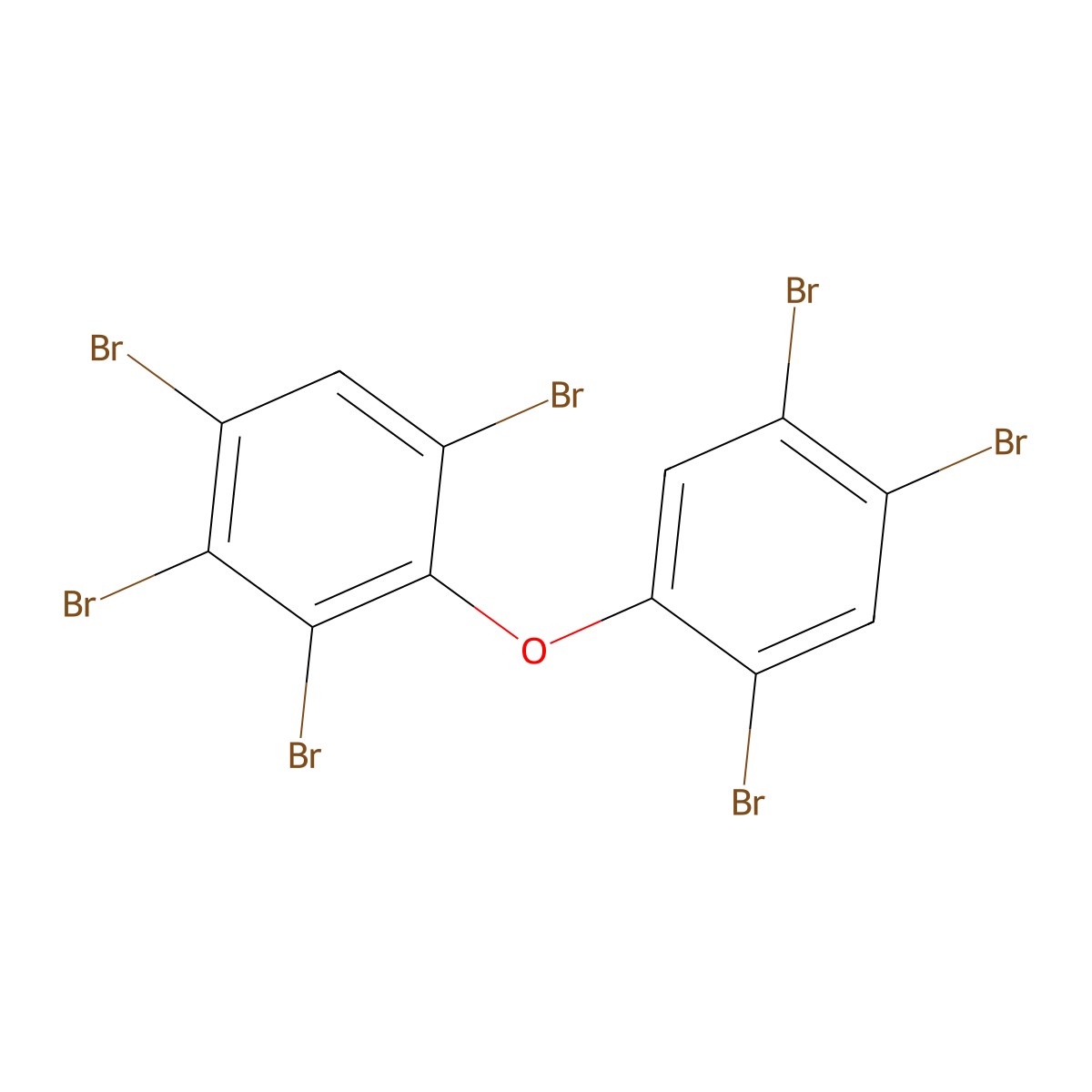 2,2',3,4,4',5',6-Heptabromodiphenyl ether molecular structure, CAS 207122-16-5