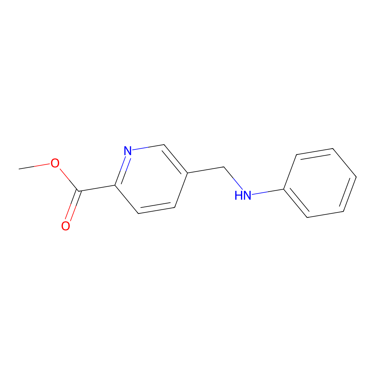 Methyl 5-[(phenylamino)methyl]-2-pyridinecarboxylate molecular structure, CAS 2071227-23-9