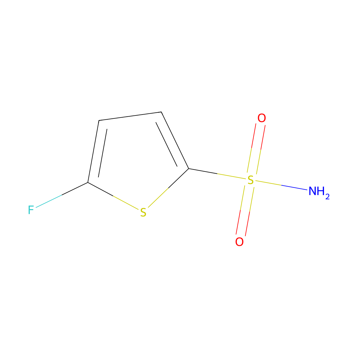 5-Fluorothiophene-2-sulfonamide molecular structure, CAS 2071234-41-6