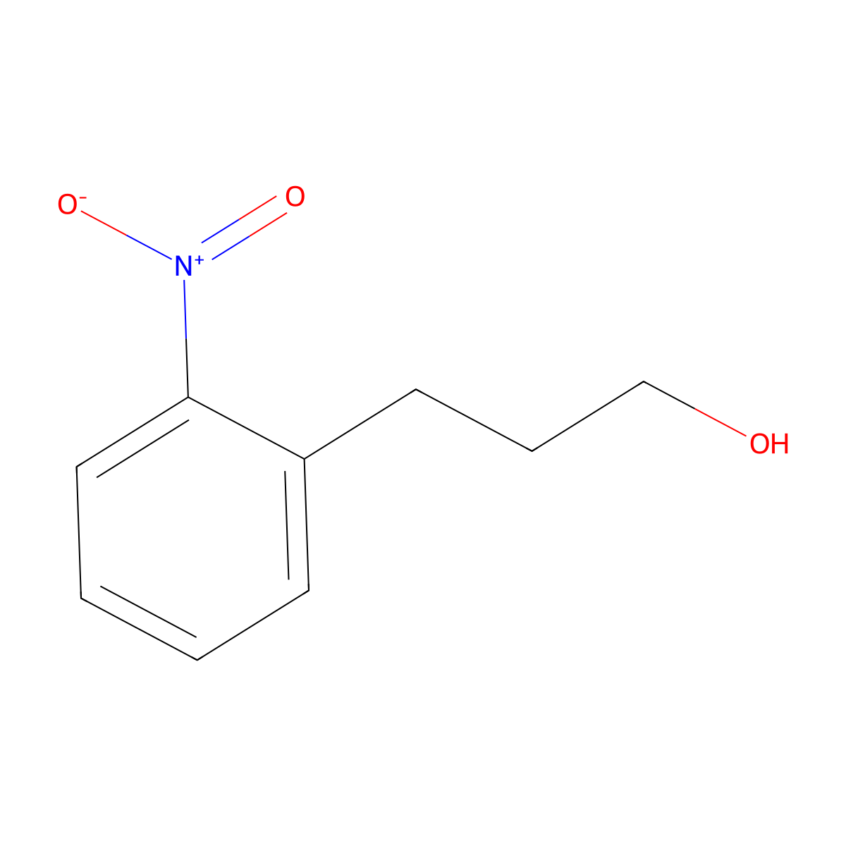 3-(2-Nitrophenyl)propan-1-ol molecular structure, CAS 20716-26-1