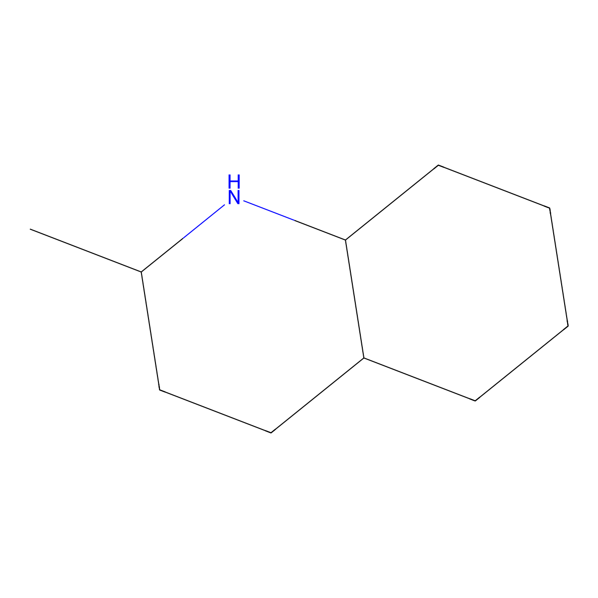 2-Methyldecahydroquinoline (mixture of isomers) molecular structure, CAS 20717-43-5