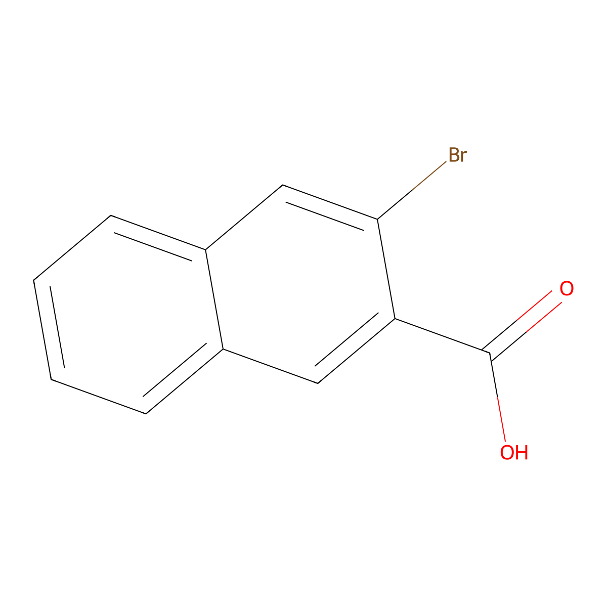 3-Bromonaphthalene-2-carboxylic acid molecular structure, CAS 20717-80-0