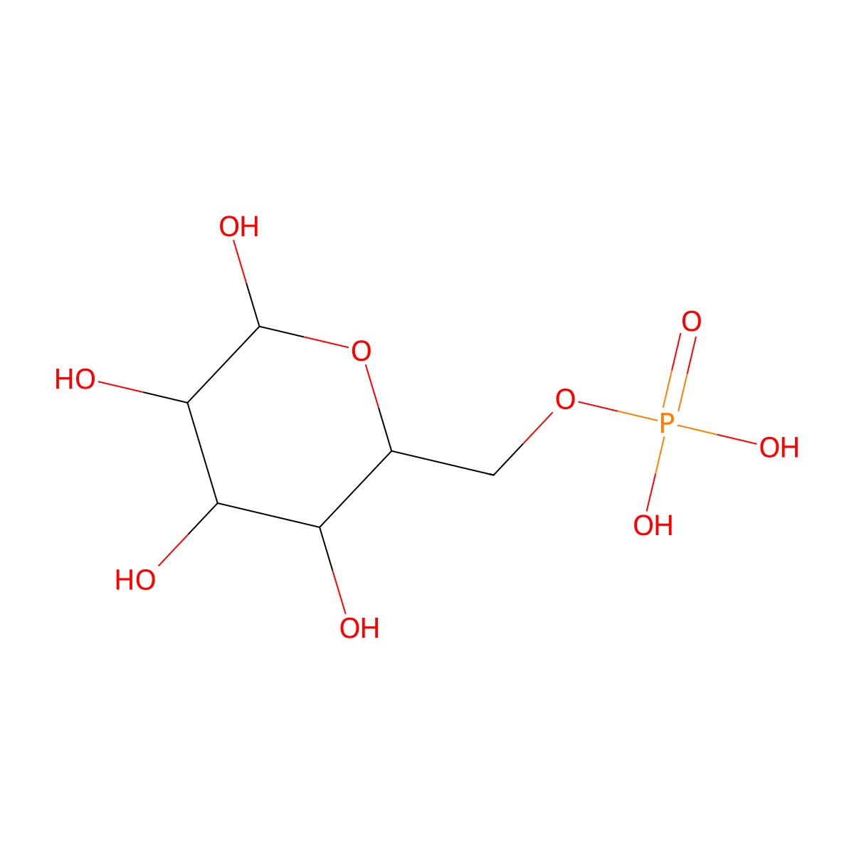 6-O-Phosphonohexopyranose molecular structure, CAS 2071722-98-8