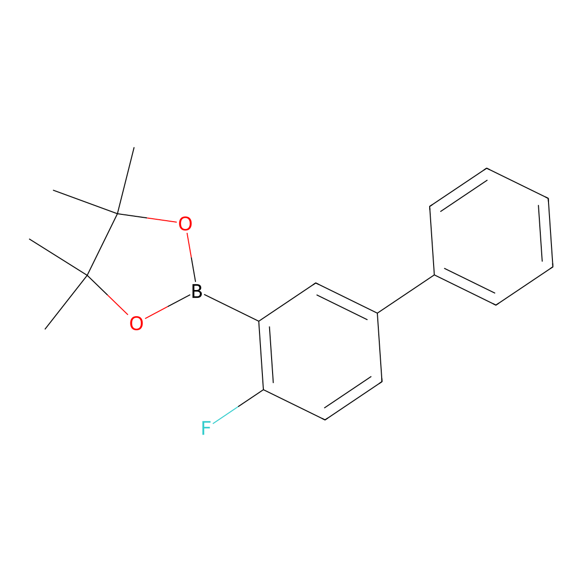 2-(4-Fluoro-[1,1'-biphenyl]-3-yl)-4,4,5,5-tetramethyl-1,3,2-dioxaborolane molecular structure, CAS 2071741-49-4