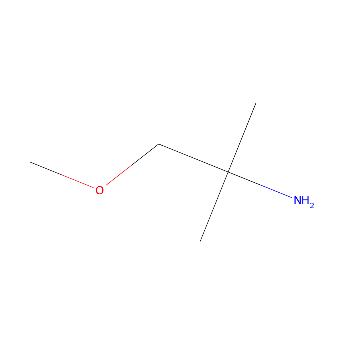 1-Methoxy-2-methylpropan-2-amine molecular structure, CAS 20719-68-0