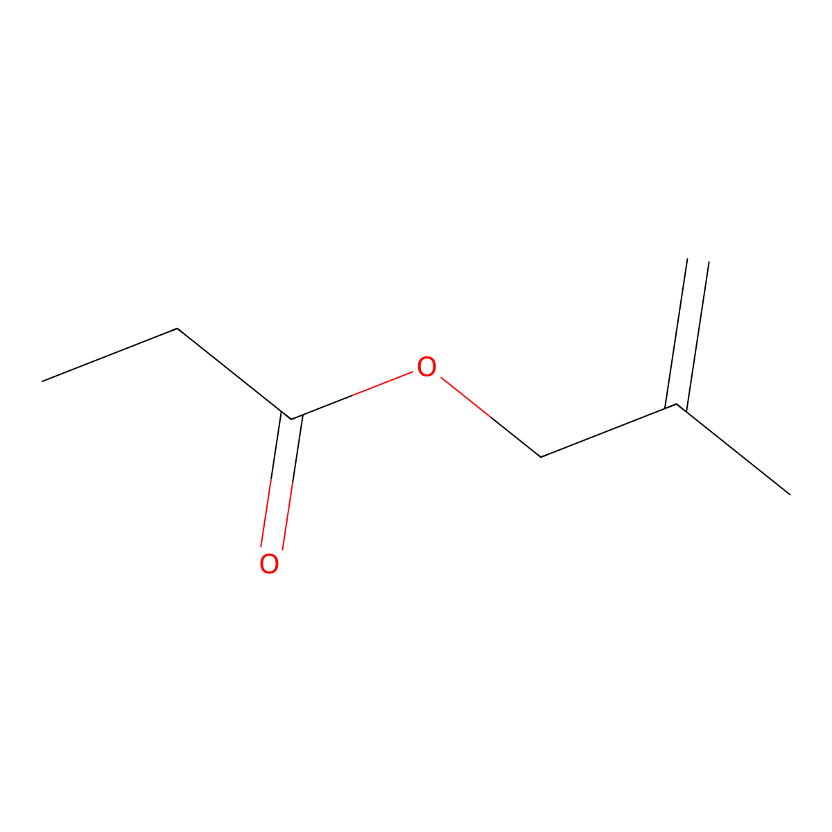 2-Methylallyl propionate molecular structure, CAS 20720-12-1