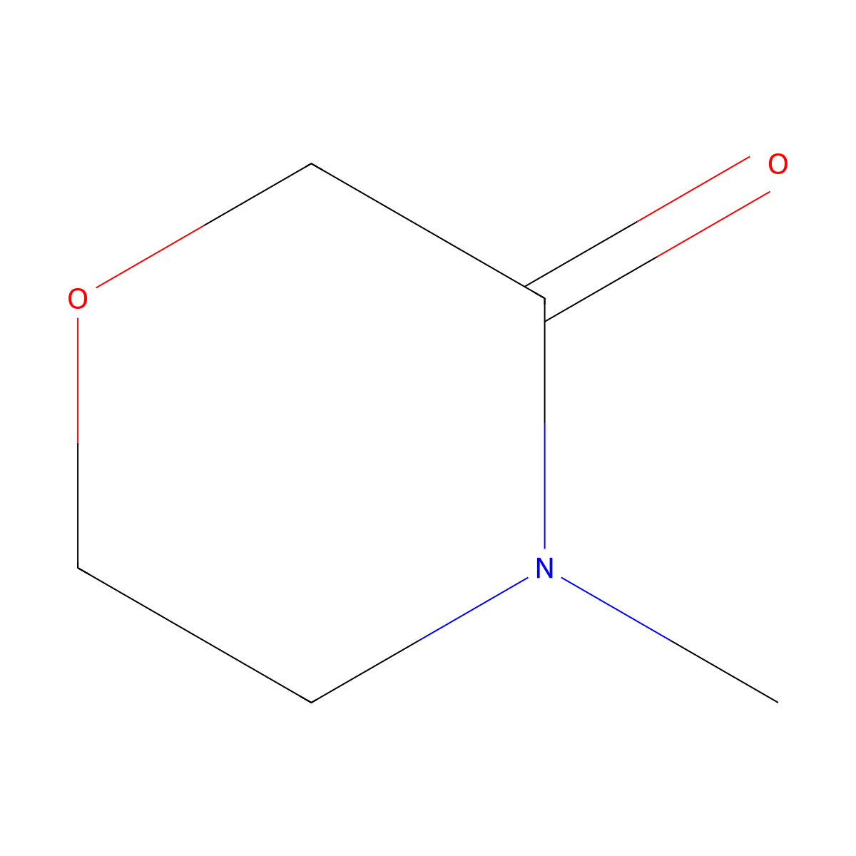 4-Methylmorpholin-3-one molecular structure, CAS 20721-78-2