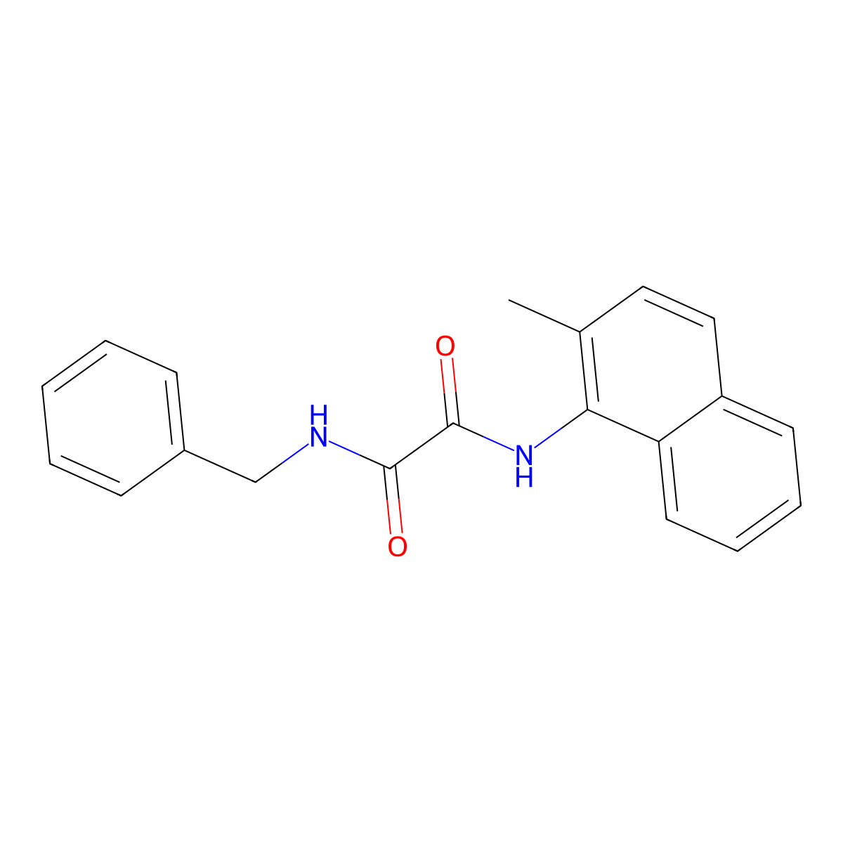 N'-benzyl-N-(2-methylnaphthalen-1-yl)ethanediamide molecular structure, CAS 2072108-68-8