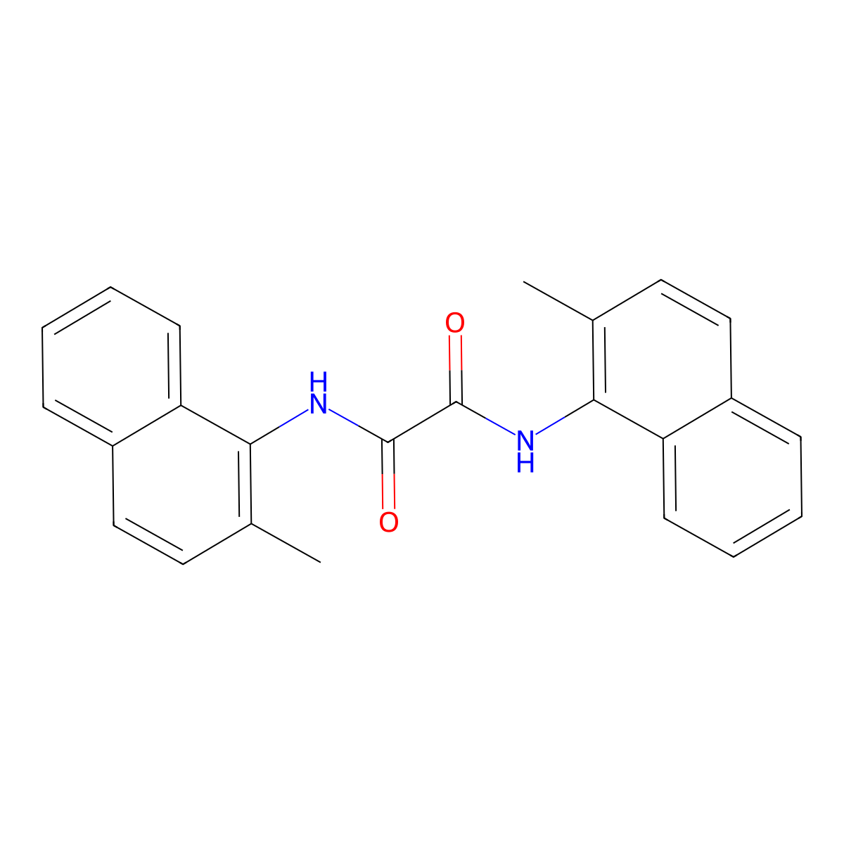 N1,N2-Bis(2-methyl-1-naphthalenyl)ethanediamide molecular structure, CAS 2072108-77-9