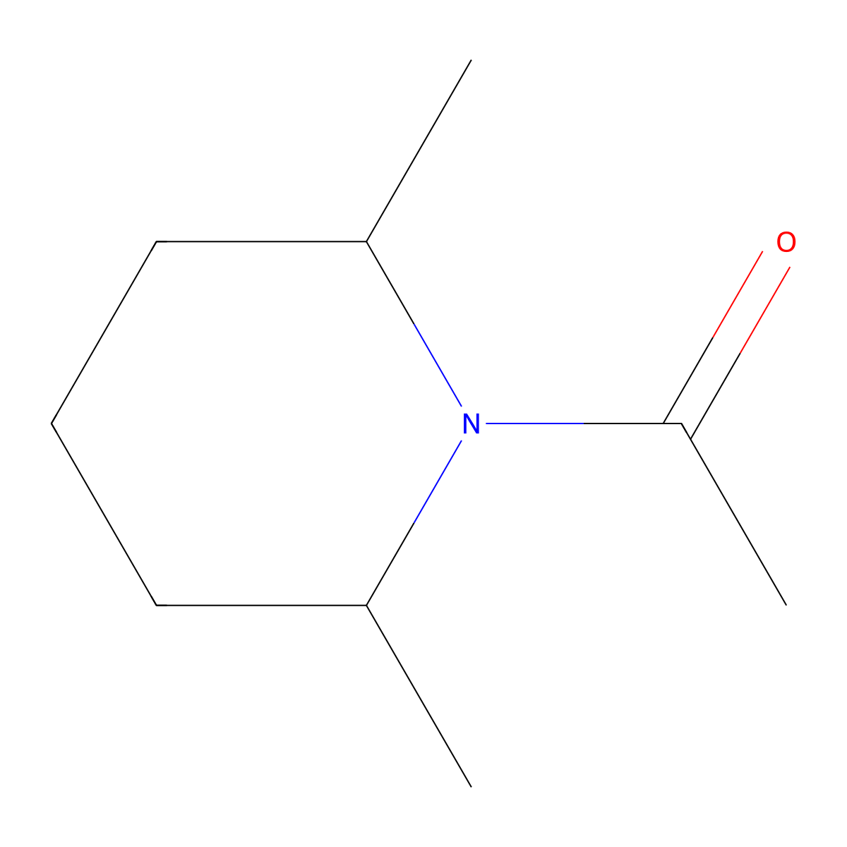 1-(2,6-Dimethylpiperidin-1-yl)ethanone molecular structure, CAS 20722-51-4