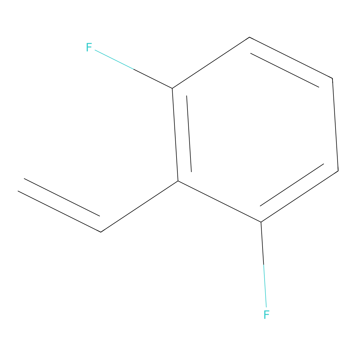 2,6-Difluorostyrene molecular structure, CAS 207226-37-7