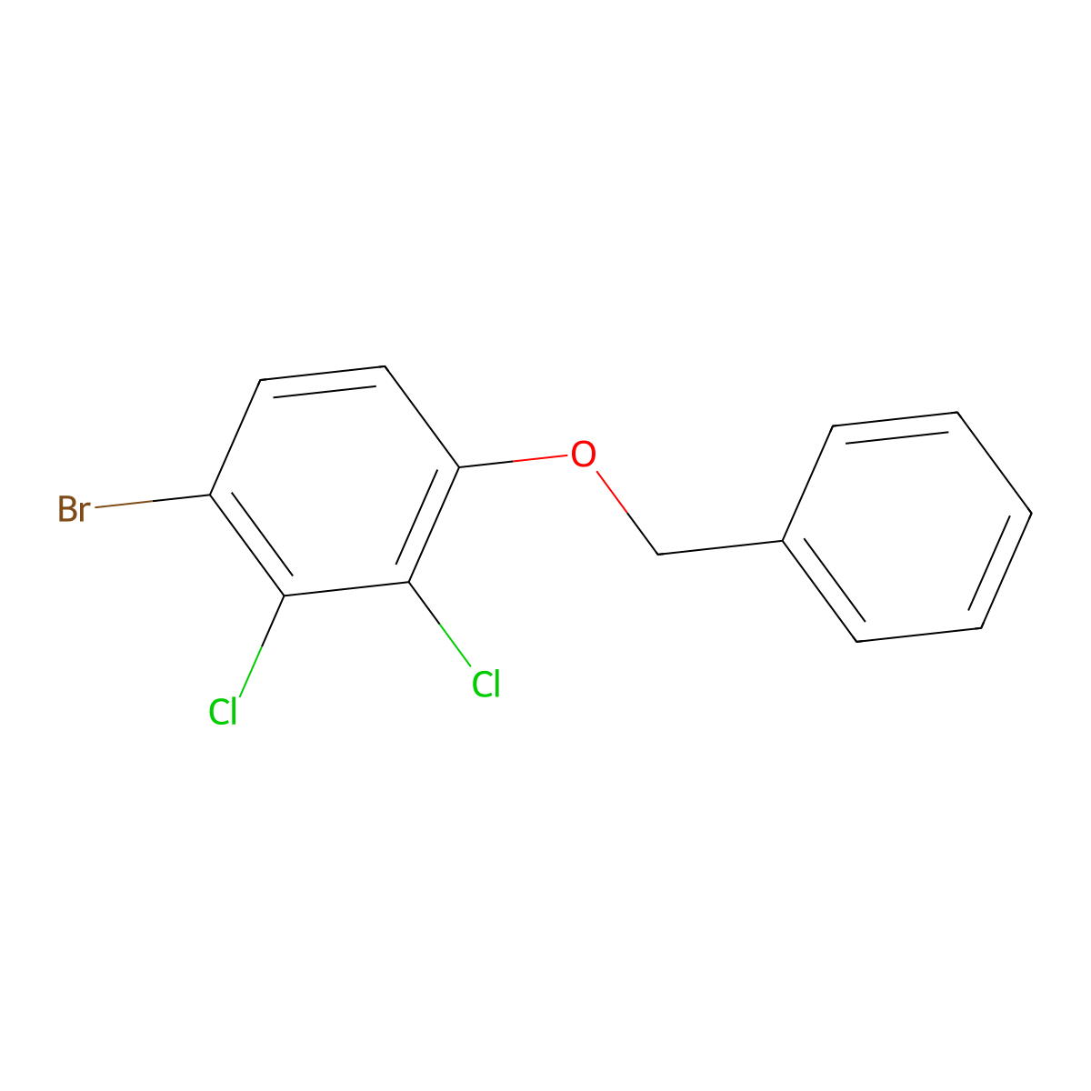 1-(Benzyloxy)-4-bromo-2,3-dichlorobenzene molecular structure, CAS 207238-25-3