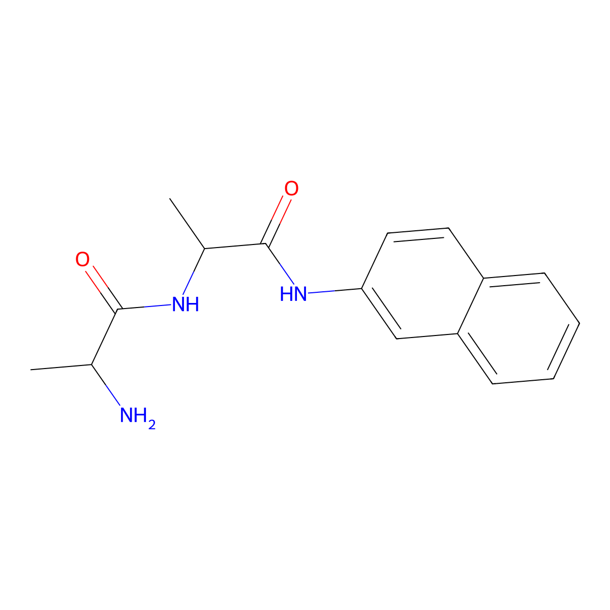 L-alanyl-L-alanine 2-naphthylamide molecular structure, CAS 20724-07-6