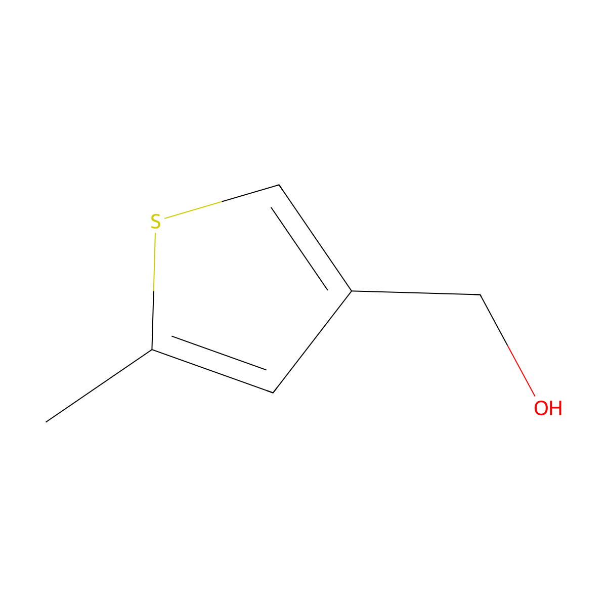 (5-Methylthiophen-3-yl)methanol molecular structure, CAS 207277-11-0