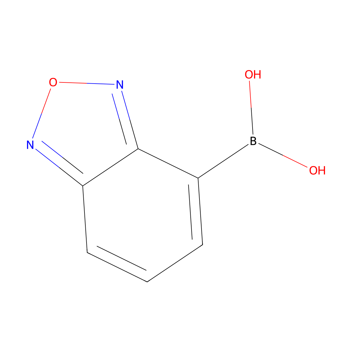 B-2,1,3-Benzoxadiazol-4-ylboronic acid molecular structure, CAS 207279-32-1