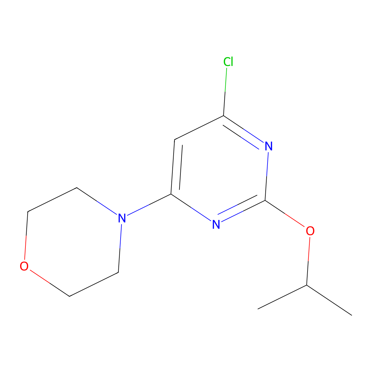4-(6-Chloro-2-isopropoxypyrimidin-4-YL)morpholine molecular structure, CAS 2072804-01-2