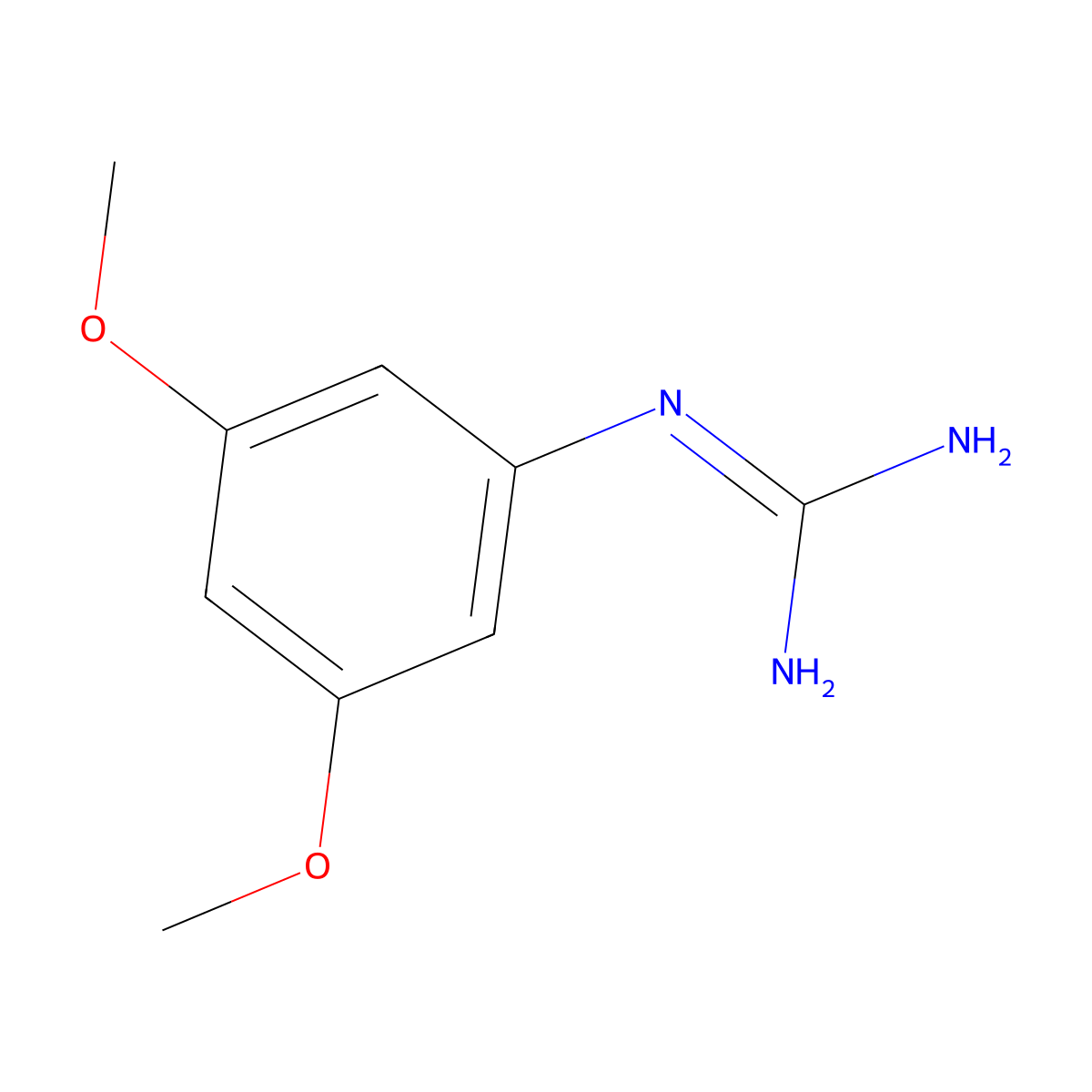 N-(3,5-dimethoxyphenyl)guanidine molecular structure, CAS 207284-12-6