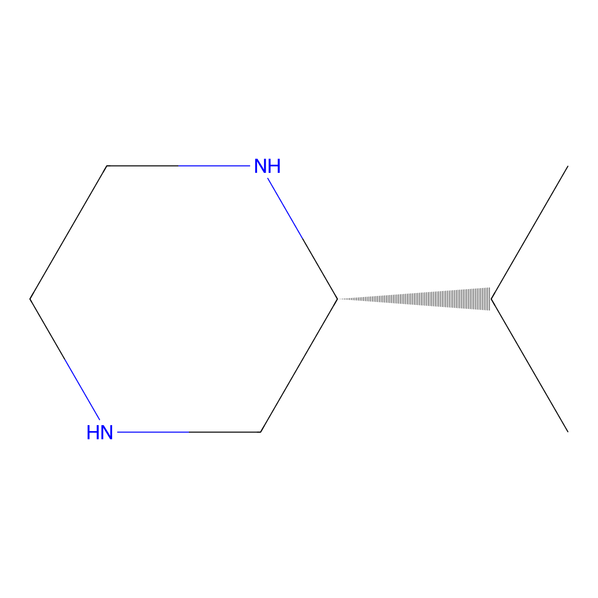 (R)-2-Isopropylpiperazine molecular structure, CAS 207284-25-1
