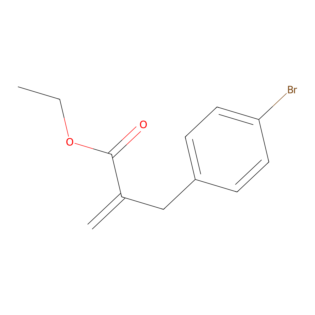 Ethyl 2-(4-bromobenzyl)acrylate molecular structure, CAS 207286-80-4