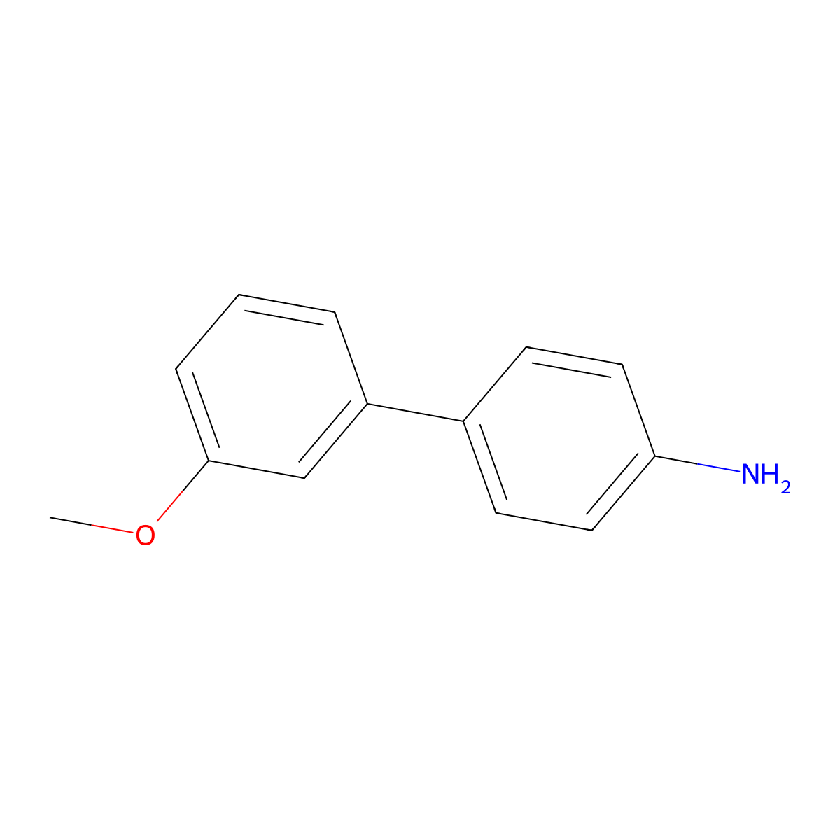 4-(3-Methoxyphenyl)aniline molecular structure, CAS 207287-79-4