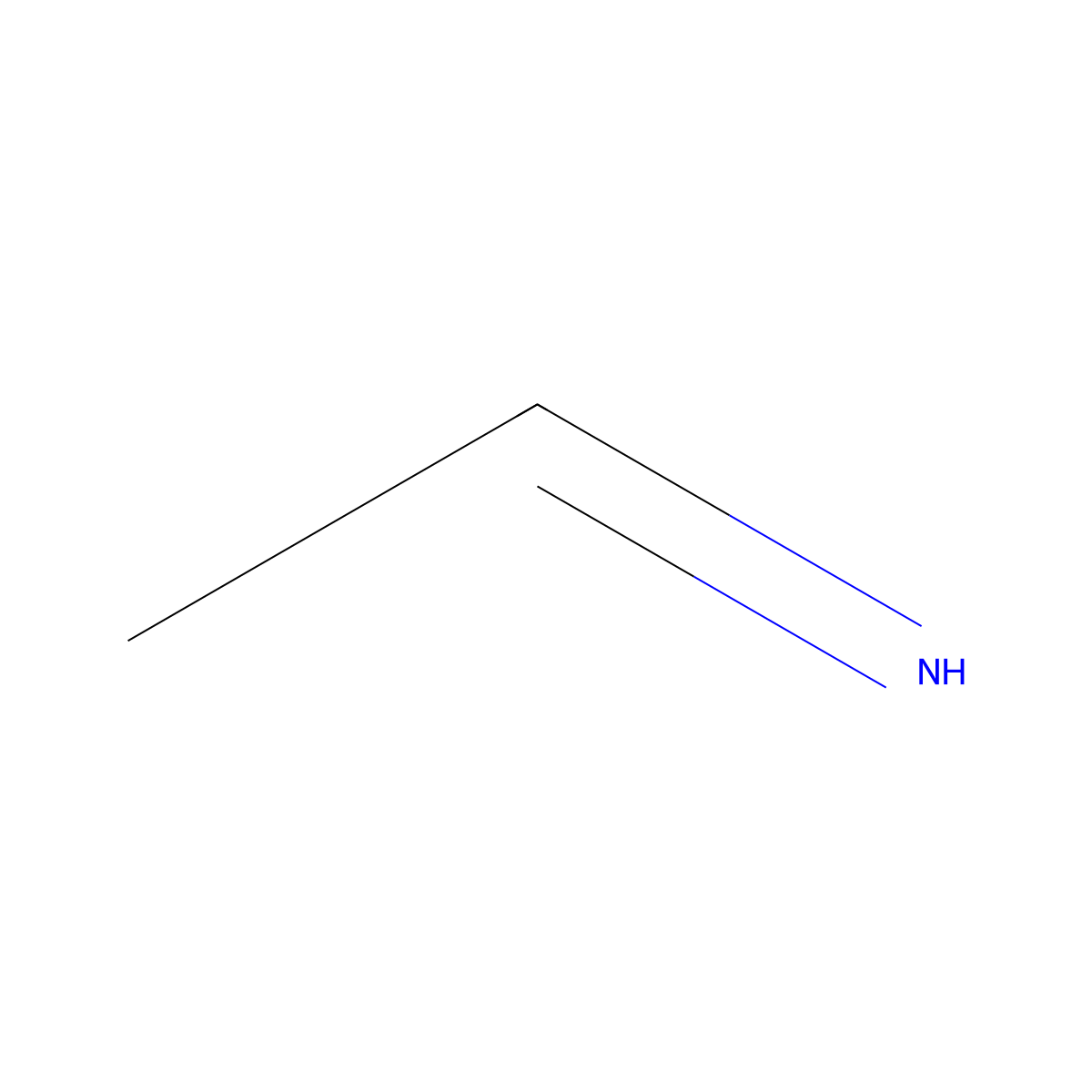 Ethanimine molecular structure, CAS 20729-41-3