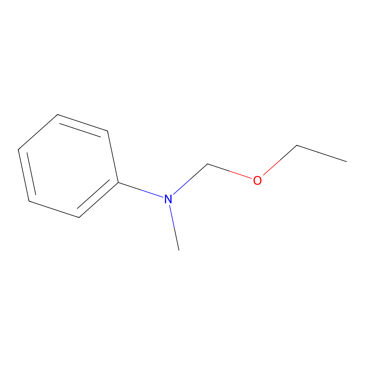 N-(Ethoxymethyl)-N-methylaniline molecular structure, CAS 207291-40-5
