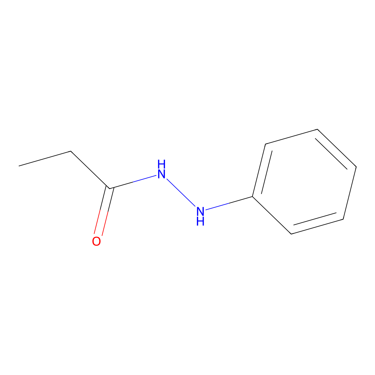 Propionic acid phenylhydrazide molecular structure, CAS 20730-02-3