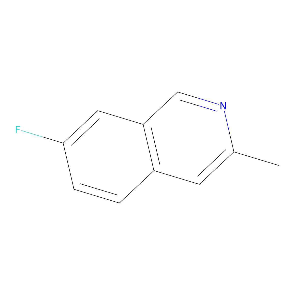 7-Fluoro-3-methylisoquinoline molecular structure, CAS 2073126-59-5