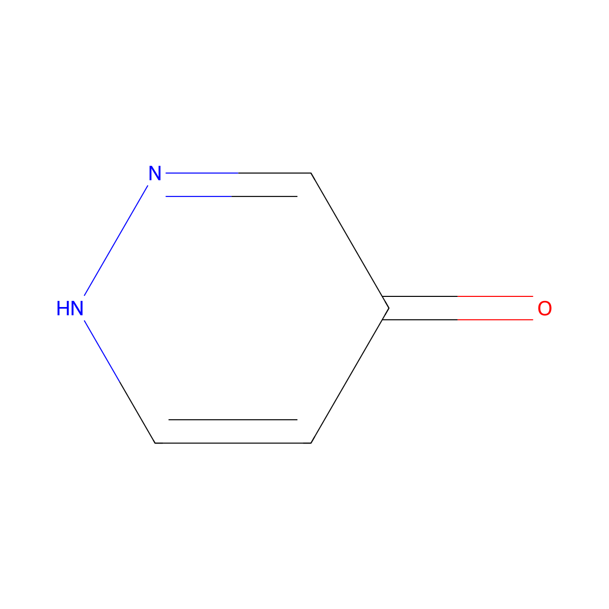 Pyridazin-4-ol molecular structure, CAS 20733-10-2