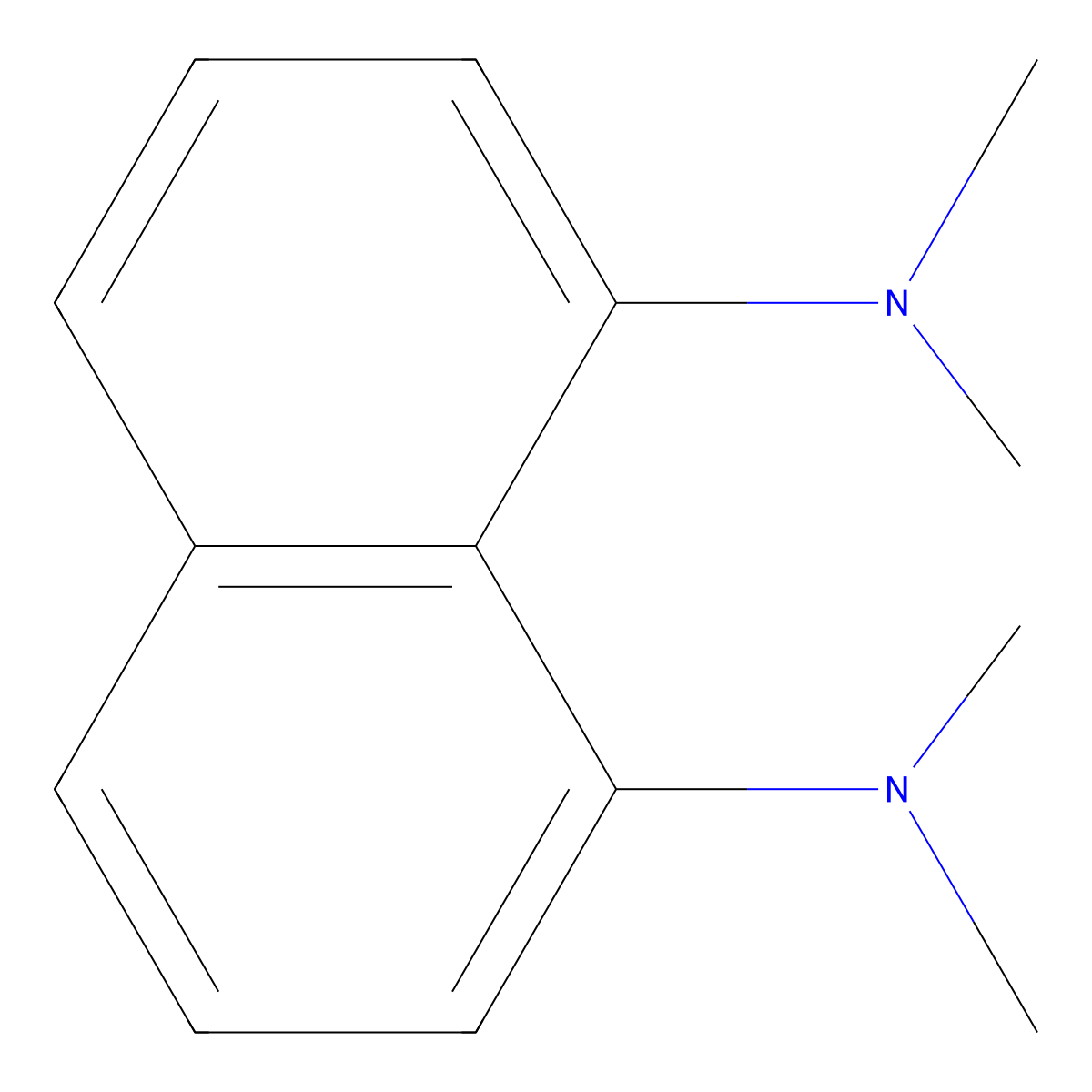 Proton sponge molecular structure, CAS 20734-58-1