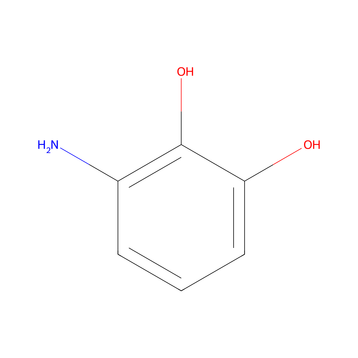 Catecholamine molecular structure, CAS 20734-66-1