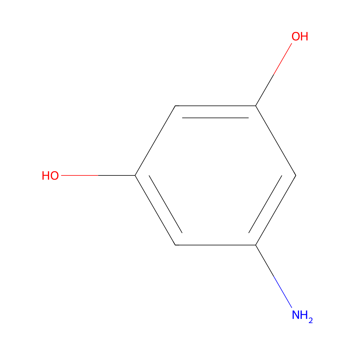 5-Aminobenzene-1,3-diol molecular structure, CAS 20734-67-2