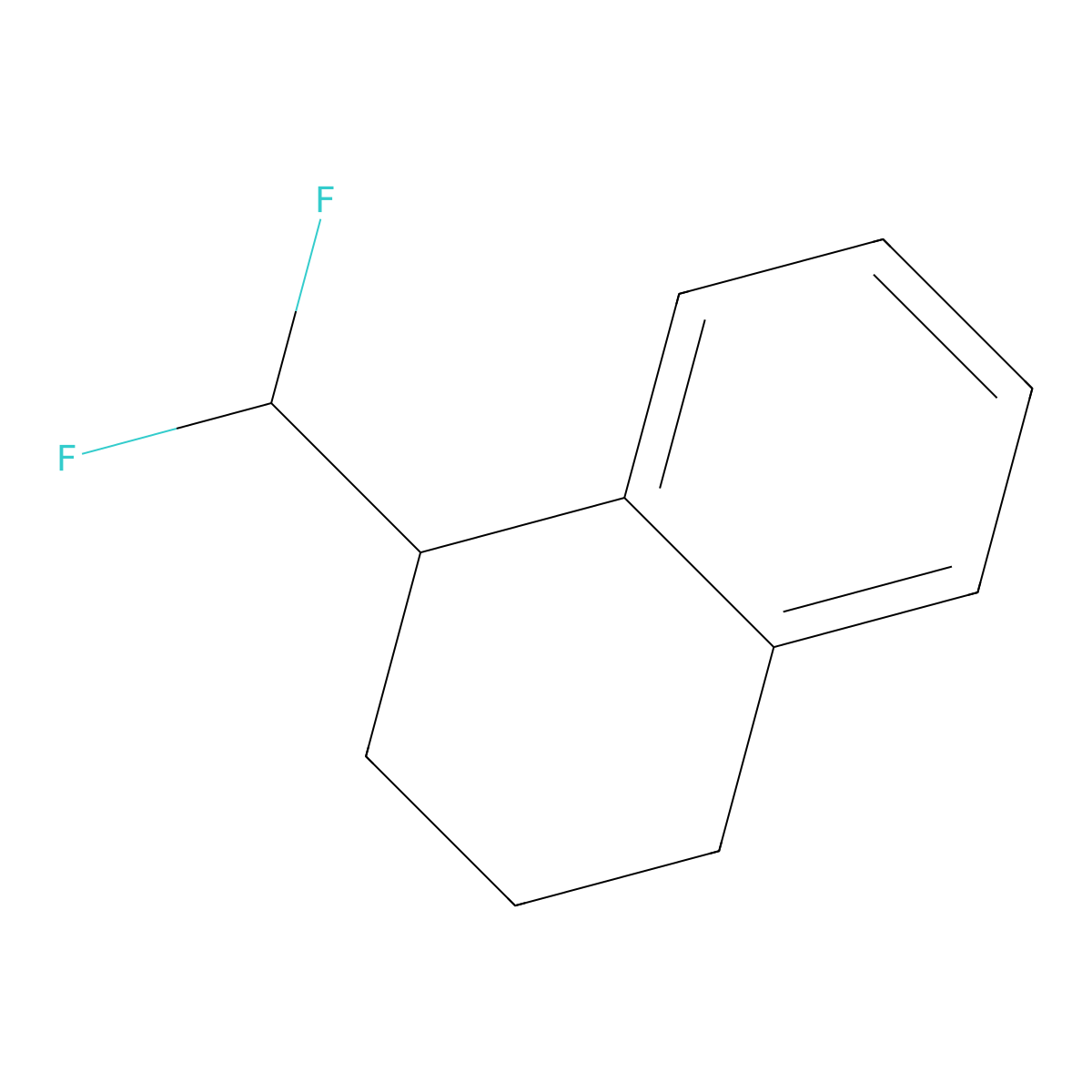 1-(Difluoromethyl)-1,2,3,4-tetrahydronaphthalene molecular structure, CAS 207348-81-0
