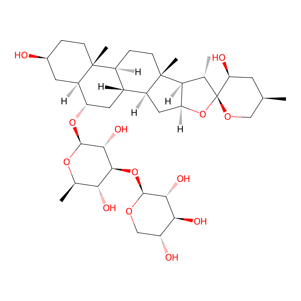 Torvoside D molecular structure, CAS 20735-79-9