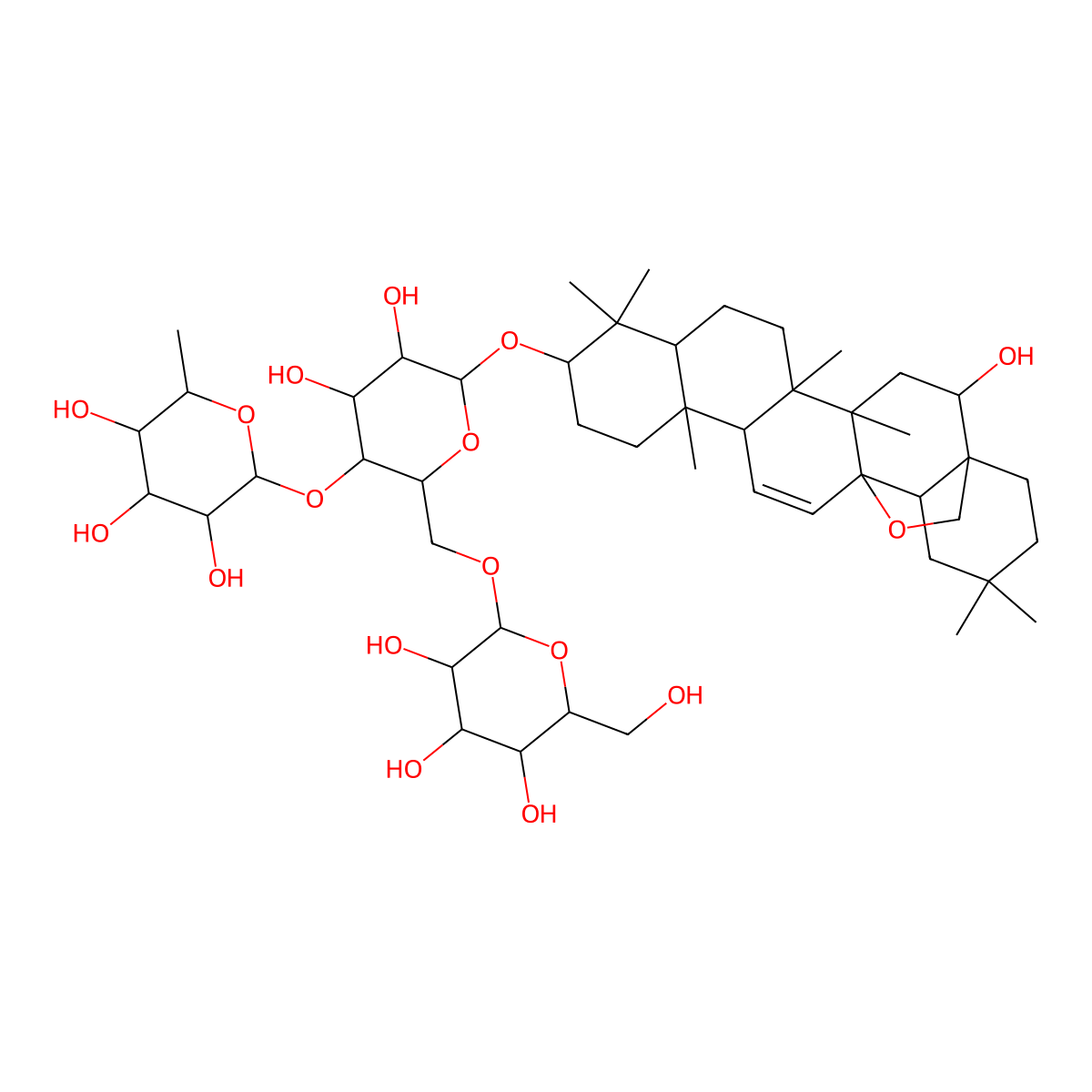 Saikosaponin C molecular structure, CAS 20736-08-7