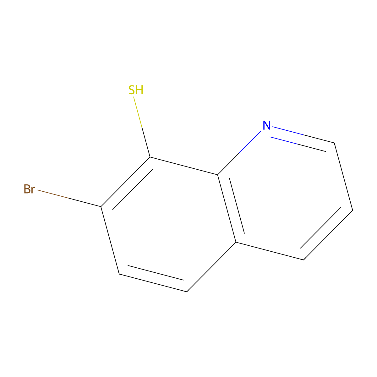7-Bromoquinoline-8-thiol molecular structure, CAS 20738-25-4
