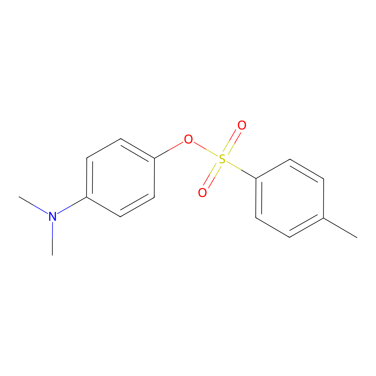 4-(Dimethylamino)phenyl 4-methylbenzene-1-sulfonate molecular structure, CAS 20738-59-4