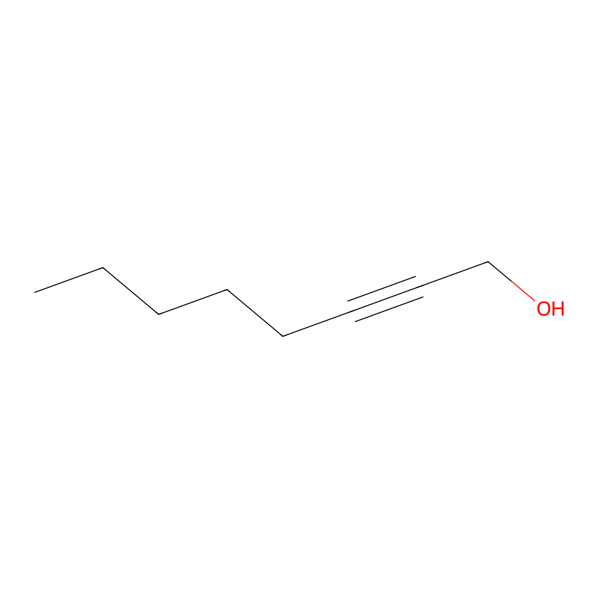 2-Octyn-1-ol molecular structure, CAS 20739-58-6