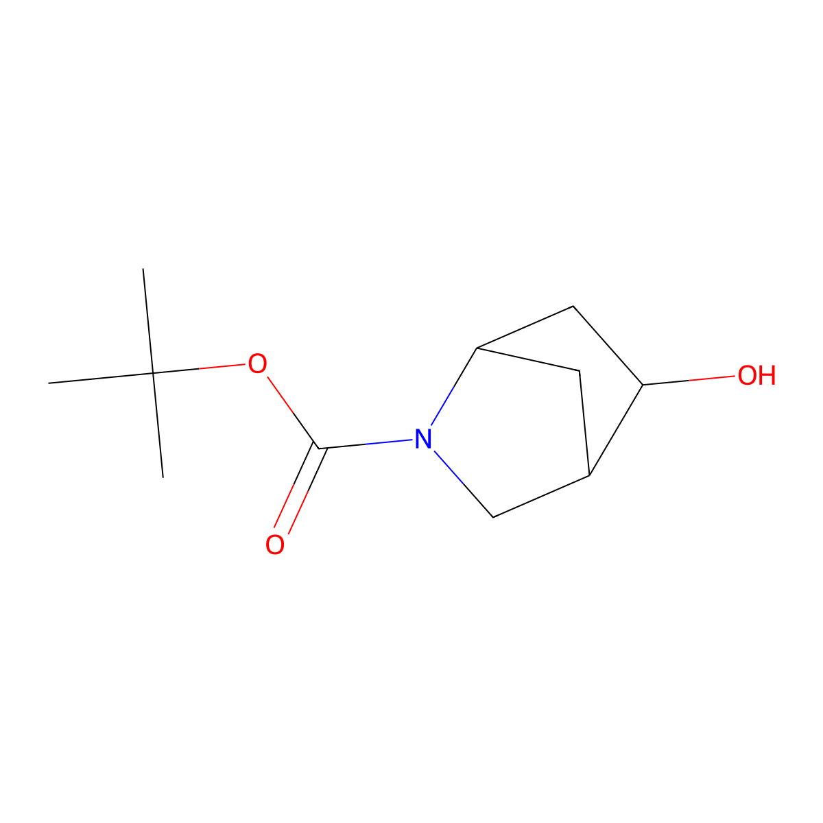 tert-Butyl 5-hydroxy-2-azabicyclo[2.2.1]heptane-2-carboxylate molecular structure, CAS 207405-60-5