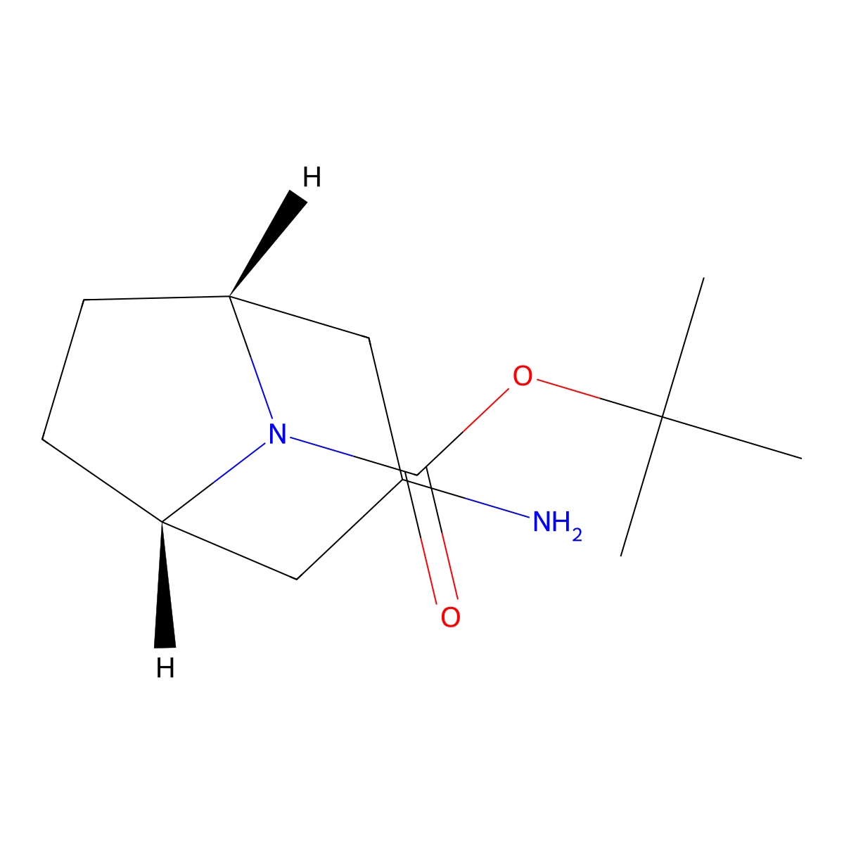 rac-tert-butyl (1R,3S,5S)-3-amino-8-azabicyclo[3.2.1]octane-8-carboxylate molecular structure, CAS 207405-68-3