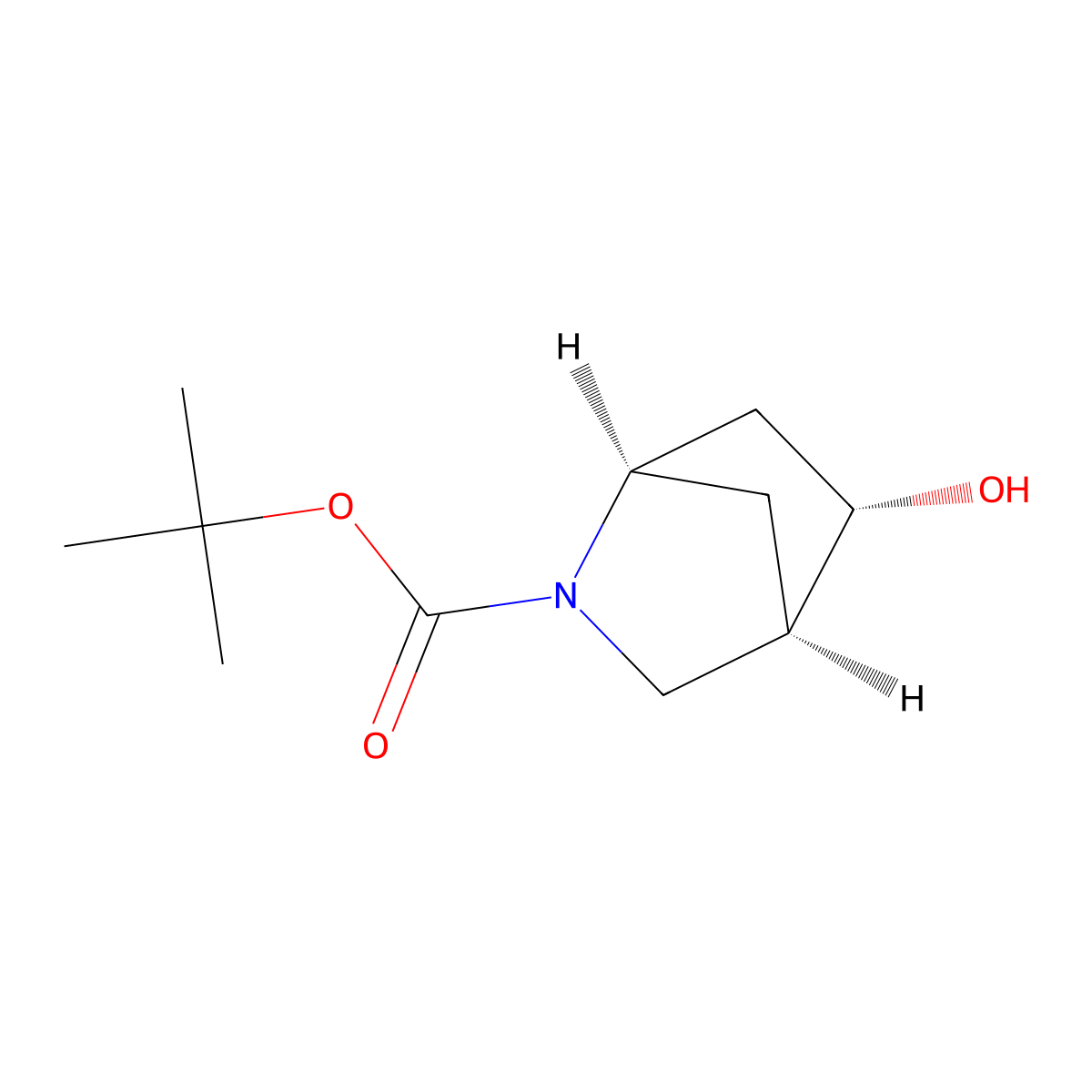 (1R,4R,5S)-tert-Butyl 5-hydroxy-2-azabicyclo[2.2.1]heptane-2-carboxylate molecular structure, CAS 207405-69-4