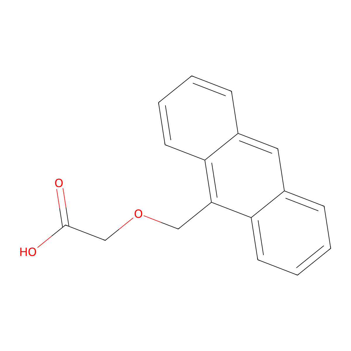 2-(anthracen-9-ylmethoxy)acetic Acid molecular structure, CAS 207408-91-1