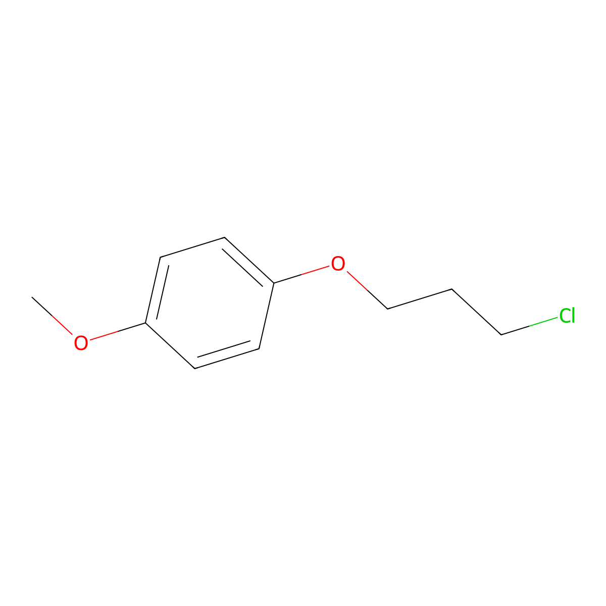 1-(3-Chloropropoxy)-4-methoxybenzene molecular structure, CAS 20744-03-0