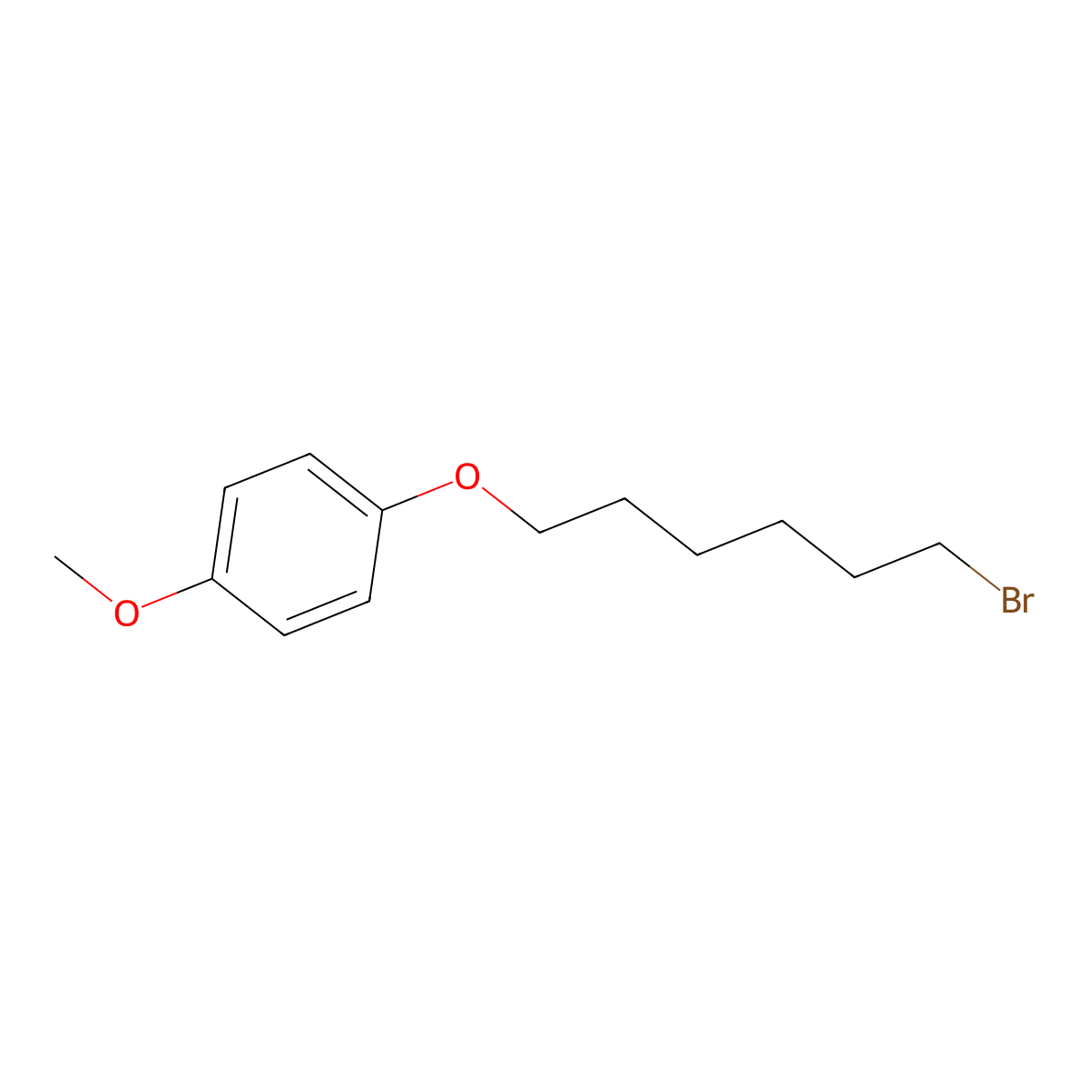1-(6-Bromohexyloxy)-4-methoxybenzene molecular structure, CAS 20744-11-0