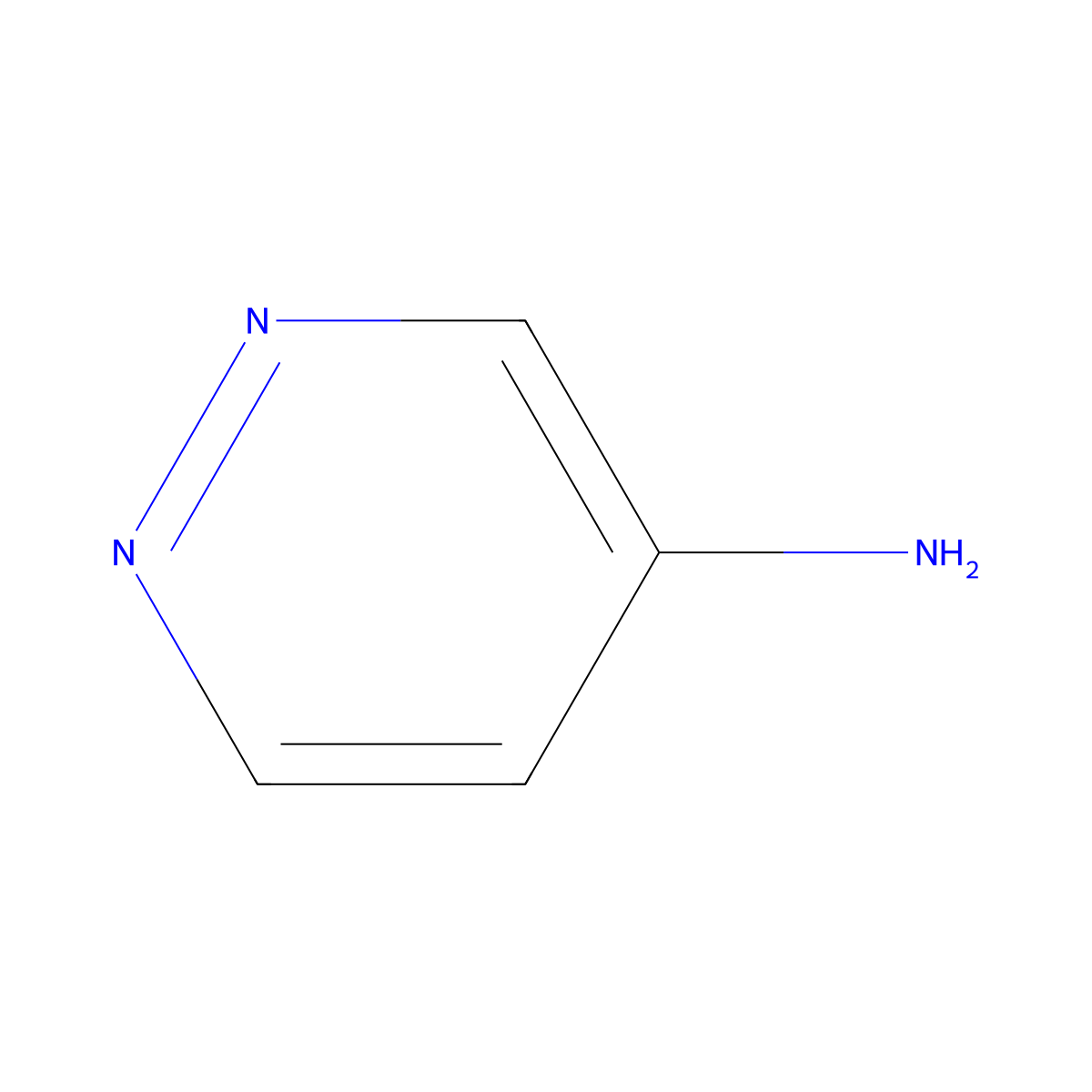 4-Aminopyridazine molecular structure, CAS 20744-39-2