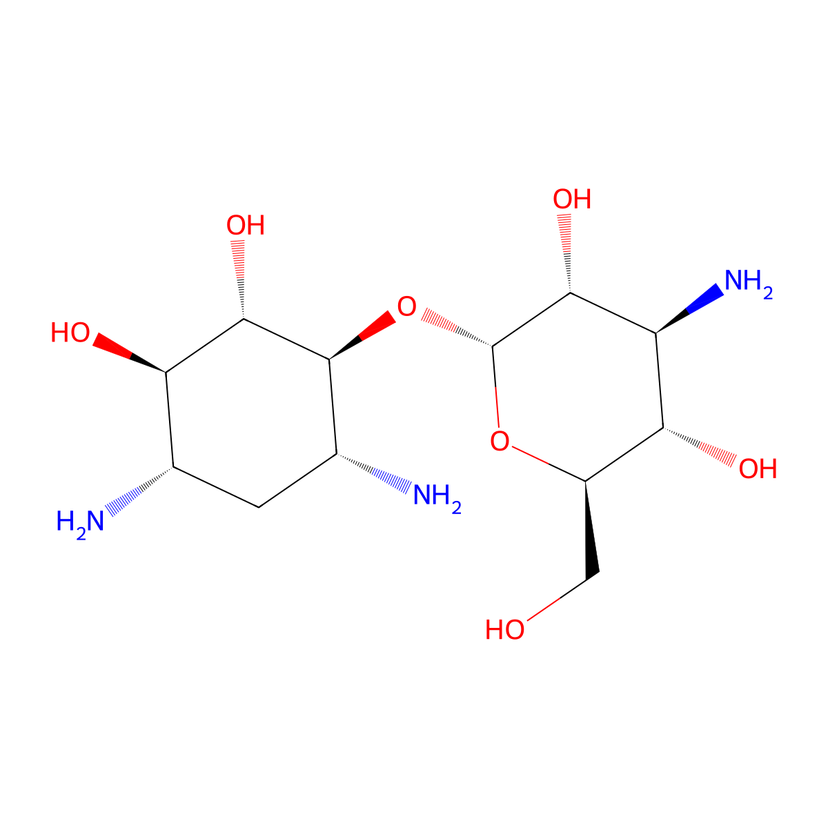 Deoxystreptamine-kanosaminide molecular structure, CAS 20744-51-8