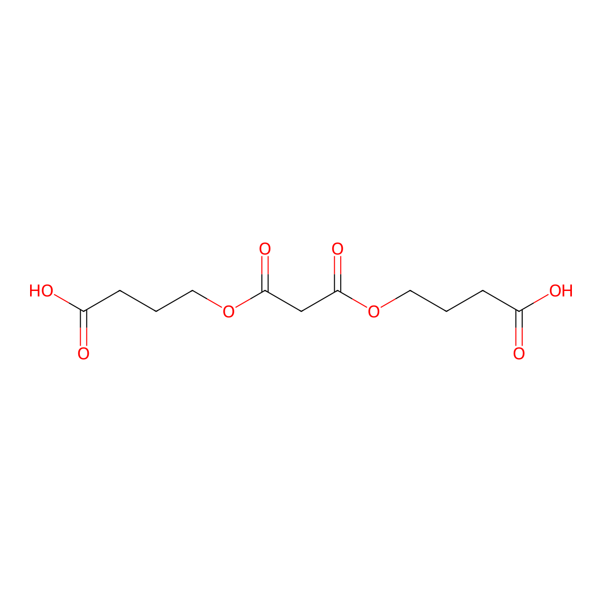 4,4'-[(1,3-Dioxopropane-1,3-diyl)bis(oxy)]dibutanoic acid molecular structure, CAS 207444-67-5
