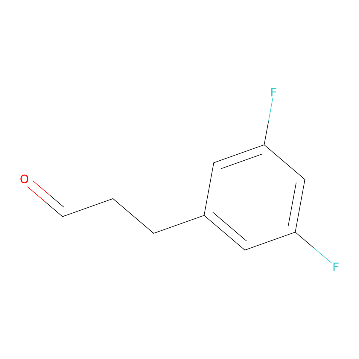 3-(3,5-Difluorophenyl)propanal molecular structure, CAS 207462-72-4