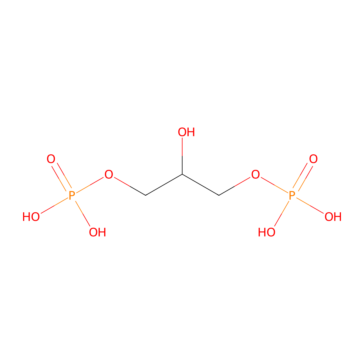 Glycerol-1,3-diphosphonic acid molecular structure, CAS 2075-06-1