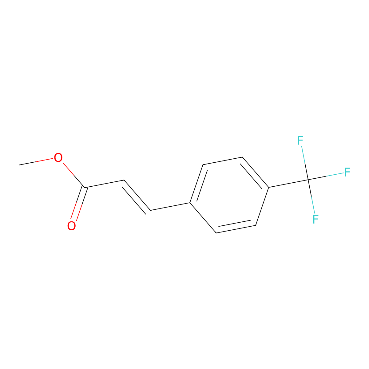 Methyl (E)-3-(4-(trifluoromethyl)phenyl)acrylate molecular structure, CAS 20754-22-7
